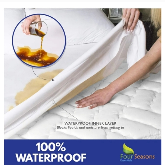RV Short Queen Mattress Protector (60" Wx75 L) Waterproof Zippered Encas… - Picture 5 of 7